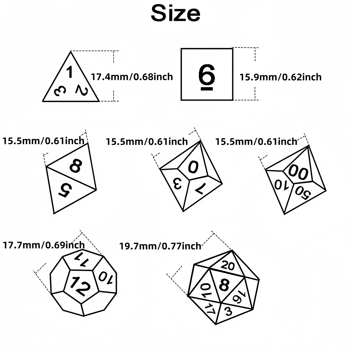 DND Zar Seti 7 adet Karıştırma - Board Game Live incelemesi ve fiyatı